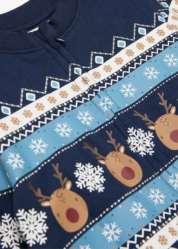 Combinaison de No&euml;l en coton gratt&eacute; doux, bonprix