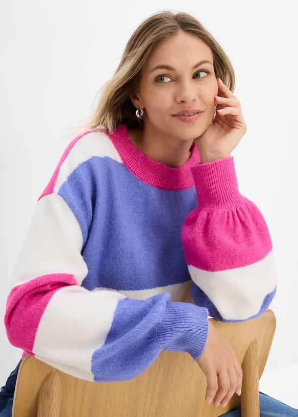 Pull ample en fine maille, bonprix
