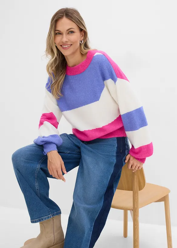 Pull ample en fine maille, bonprix