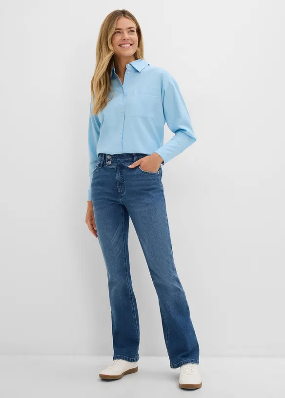 Jean bootcut, taille haute, bonprix