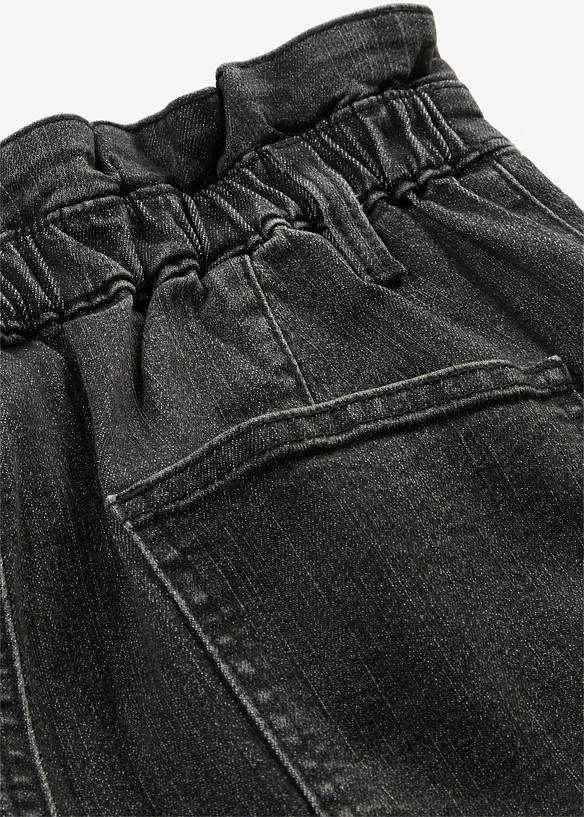 Jean Mom High Waist, taille &eacute;lastiqu&eacute;e, bonprix
