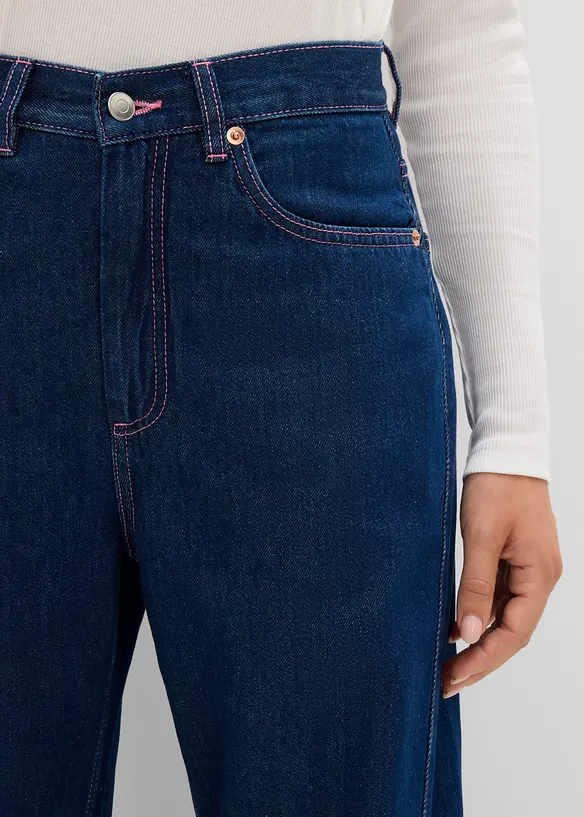 Barrel-Jeans High Waist, bonprix