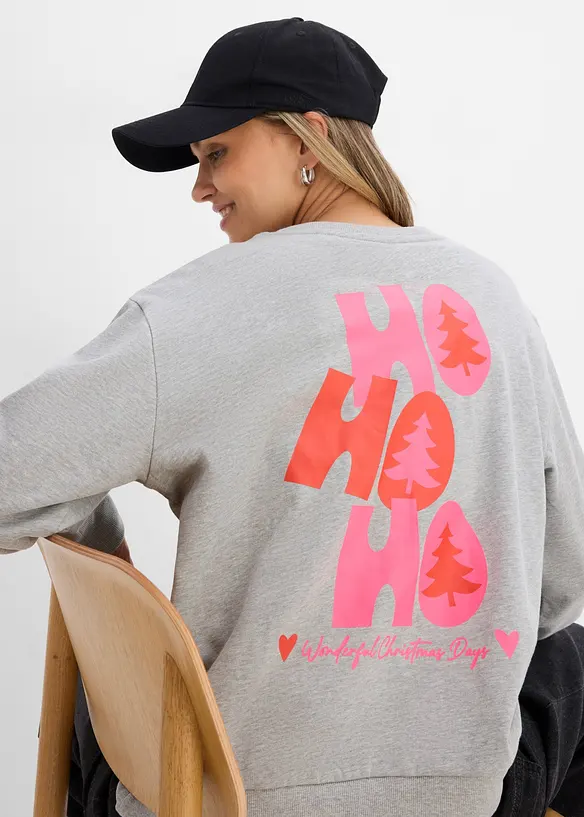 Sweat oversize et doux, coton majoritaire, bonprix