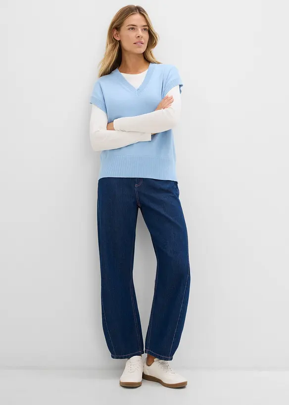 Barrel-Jeans High Waist, bonprix