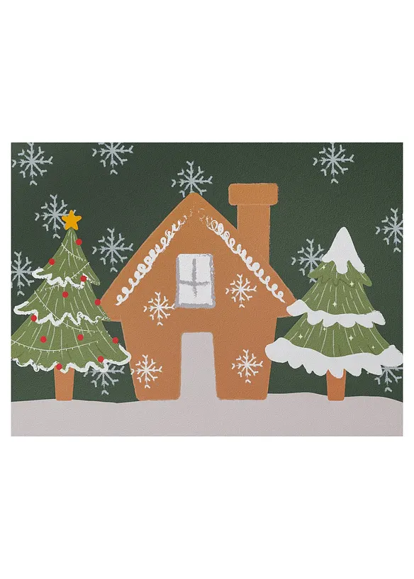 Paillasson lavable motif de No&euml;l, bonprix