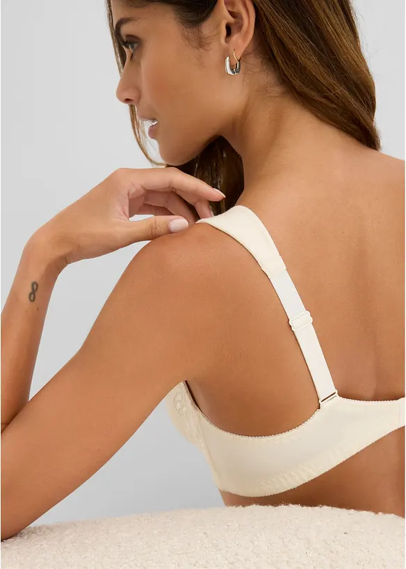 Lot de 2&nbsp;soutiens-gorge sans armatures, coton, bonprix
