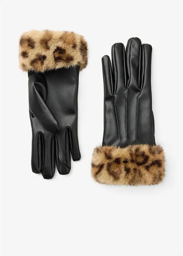 Gants style l&eacute;opard, bonprix