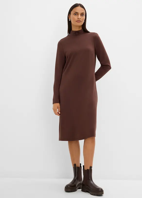 Knielanges Minikleid mit Turtleneck, bonprix