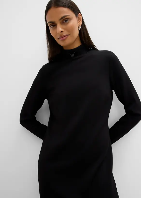Knielanges Minikleid mit Turtleneck, bonprix