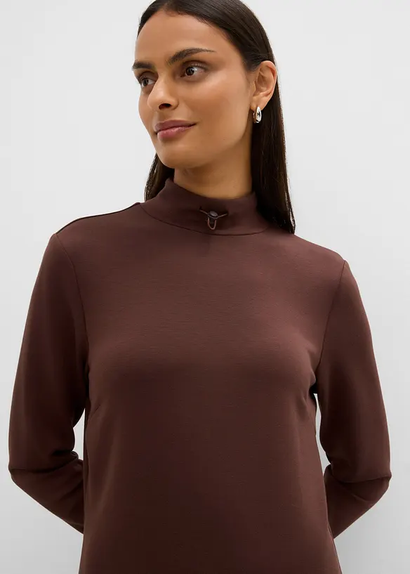 Knielanges Minikleid mit Turtleneck, bonprix