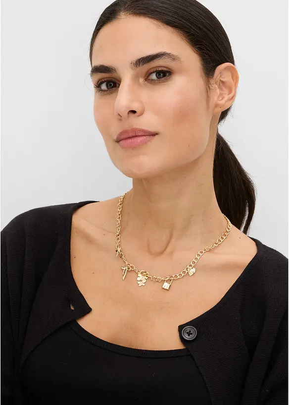 Collier &agrave; breloques, bonprix