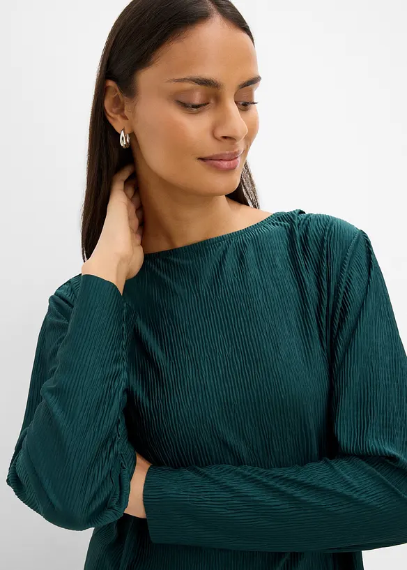 Langarmshirt mit Struktureffekt, bonprix
