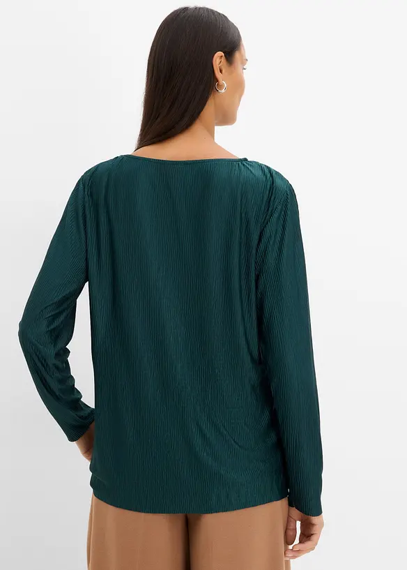 Langarmshirt mit Struktureffekt, bonprix