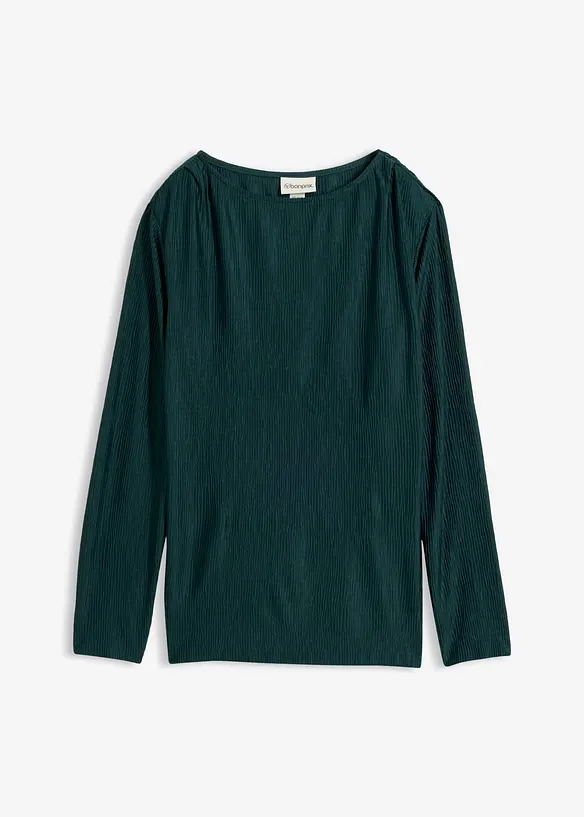 Langarmshirt mit Struktureffekt, bonprix