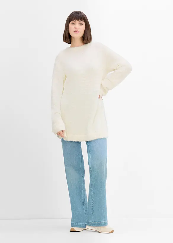 Pull de grossesse 2en1 effet peluche avec fentes d&rsquo;allaitement, bonprix
