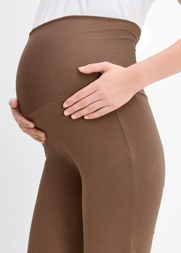 Pantalon jersey de grossesse 2en1 avec ceinture rabattable, bonprix