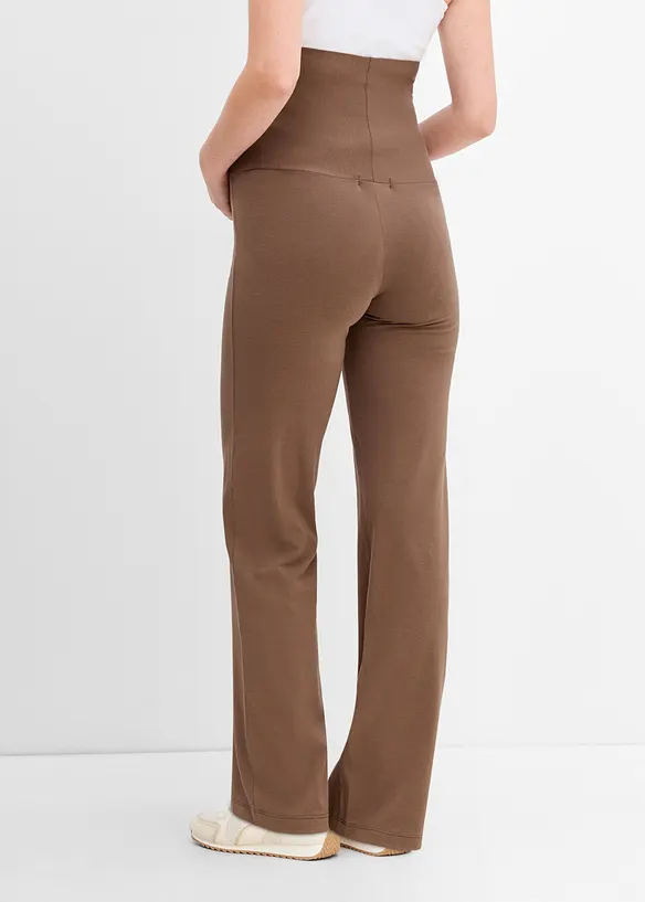Pantalon jersey de grossesse 2en1 avec ceinture rabattable, bonprix