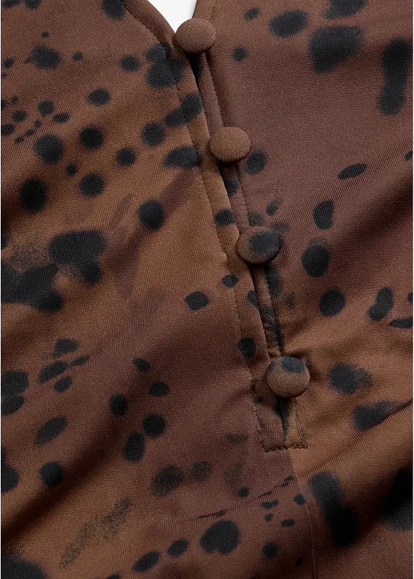 Robe en jersey avec lien &agrave; nouer, bonprix