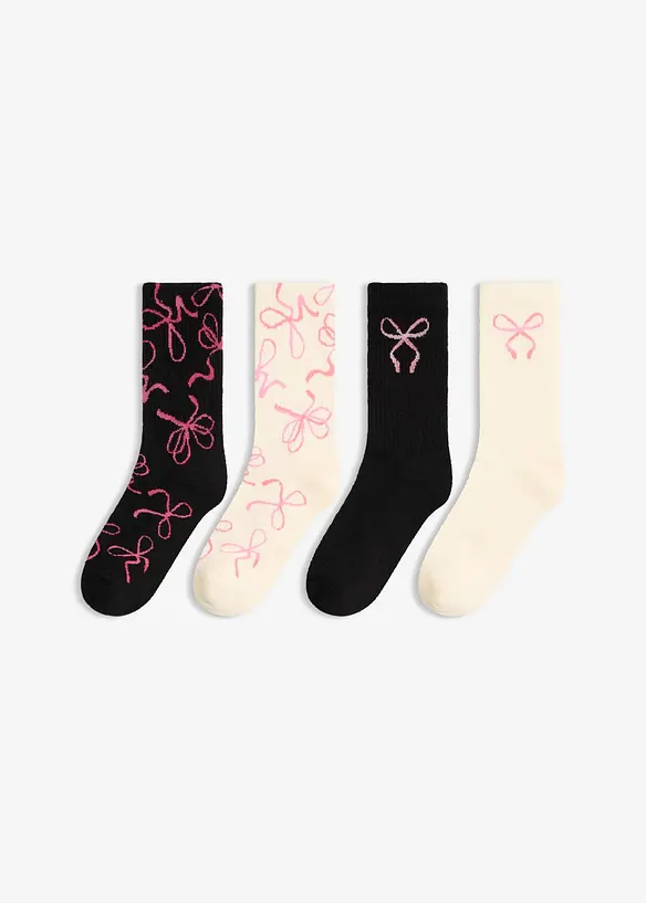 Tennissocken mit Bio-Baumwolle (4er Pack), bonprix