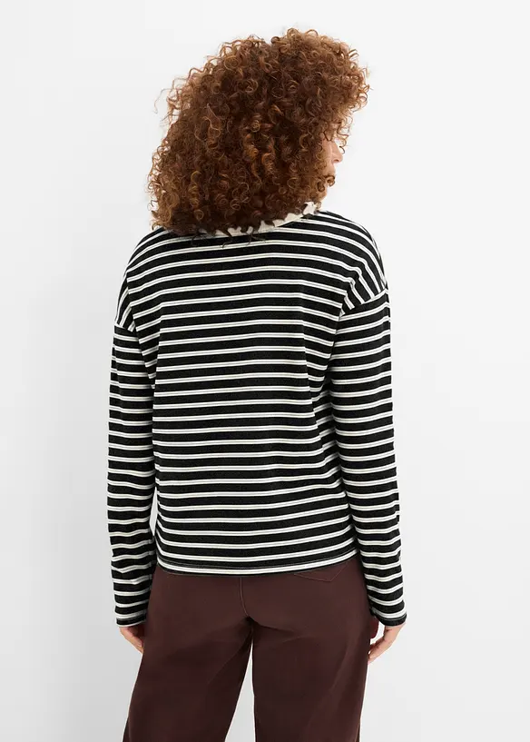 Langarmshirt aus schwerer&nbsp;Baumwolle, bonprix