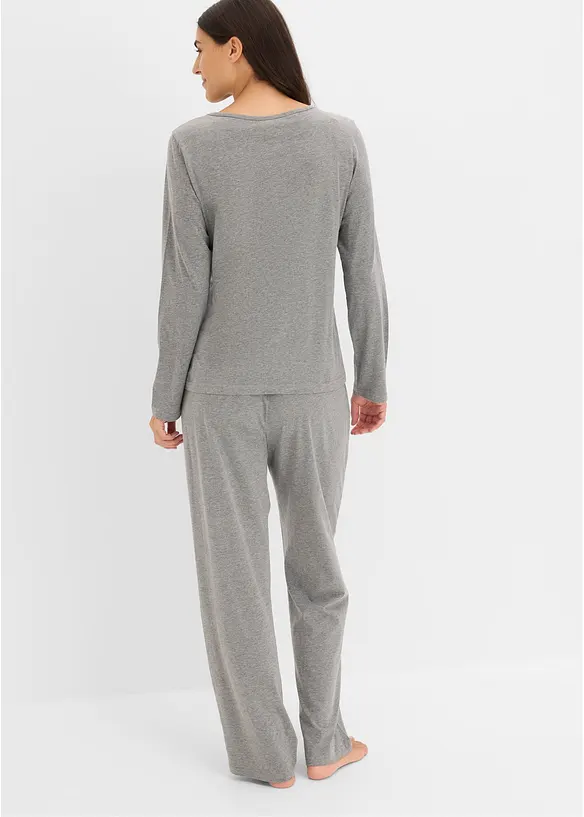 Pyjama aus reiner Baumwolle (2er Pack), bonprix