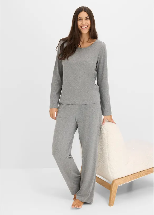 Pyjama aus reiner Baumwolle (2er Pack), bonprix