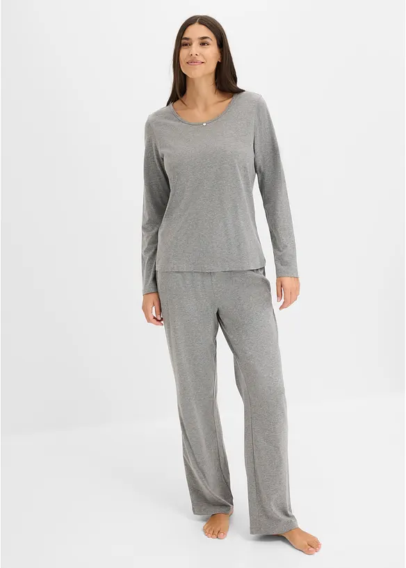 Pyjama aus reiner Baumwolle (2er Pack), bonprix