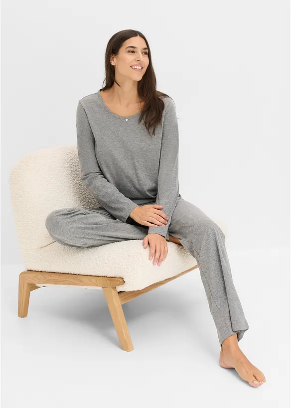 Pyjama aus reiner Baumwolle (2er Pack), bonprix