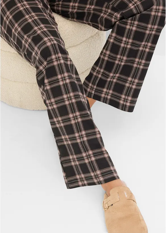 Loungewear Sweat Hausanzug mit Flanellhose, bonprix
