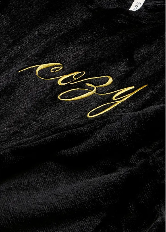 Loungewear Hausanzug aus Kuschelfleece mit Stickerei, bonprix
