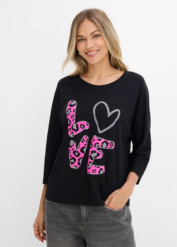Oversize-Shirt aus Baumwoll-Mix, bonprix
