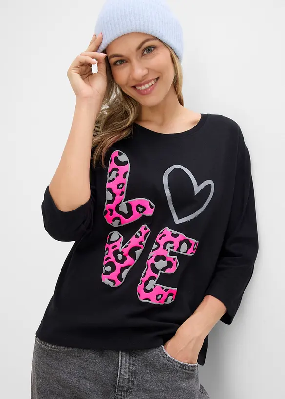Oversize-Shirt aus Baumwoll-Mix, bonprix