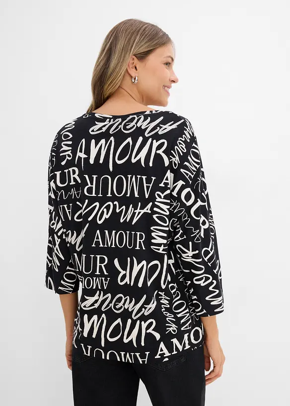 Oversize-Shirt aus Baumwoll-Viskose-Mix, bonprix