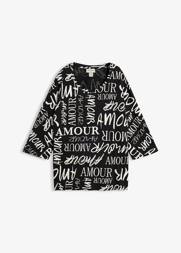 Oversize-Shirt aus Baumwoll-Viskose-Mix, bonprix