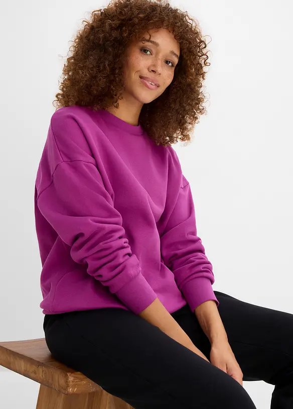 Sweat oversize 100% coton, bonprix