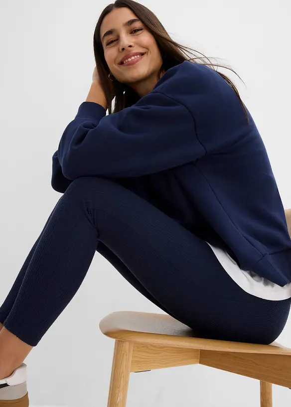 Warme gerippte Thermo-Leggings, bonprix
