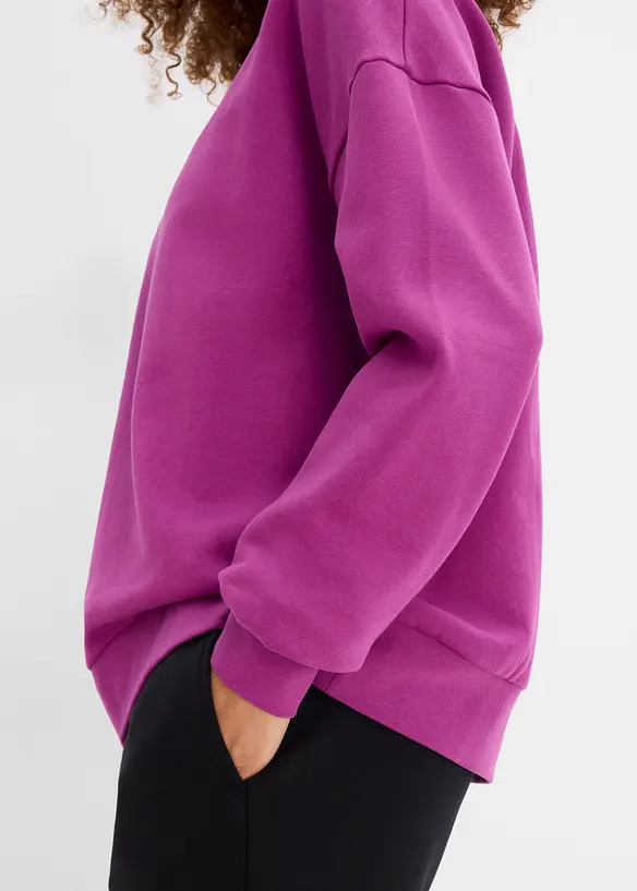 Sweat oversize 100% coton, bonprix