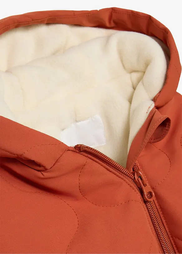 Wattierter Baby Overall mit abkn&ouml;pfbaren Handschuhen, bonprix