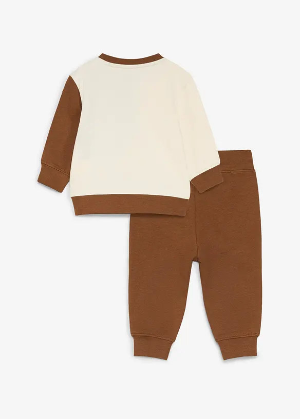 Ensemble sweat et pantalon adorable 100% coton (ens. 2 pces), bonprix