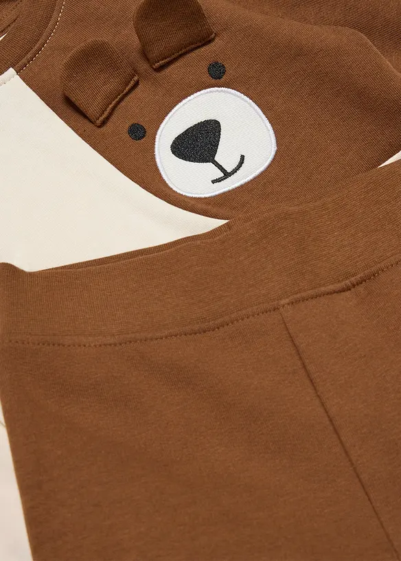 Ensemble sweat et pantalon adorable 100% coton (ens. 2 pces), bonprix