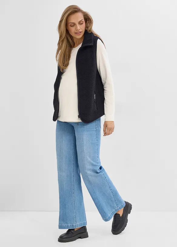 Gilet sans manches de grossesse et de portage en sherpa douillette, bonprix
