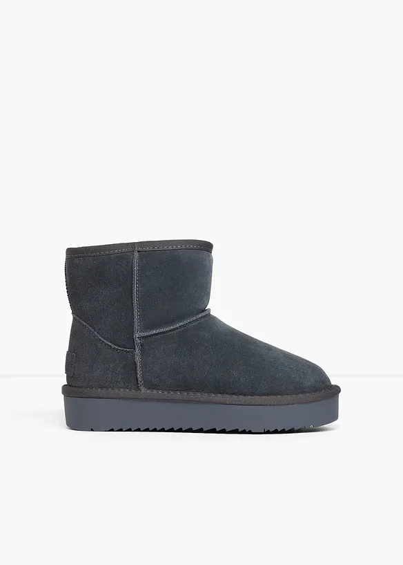 Boots fourr&eacute;es Esprit en cuir, Esprit