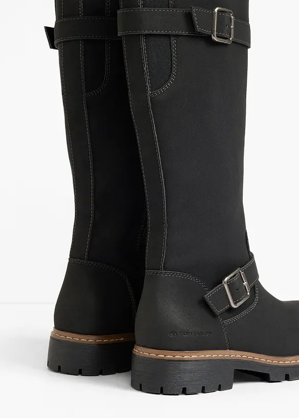 Bottes Tom Tailor &agrave; semelle crant&eacute;e, Tom Tailor