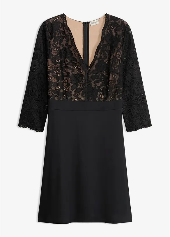 Robe cocktail &agrave; dentelle, bonprix
