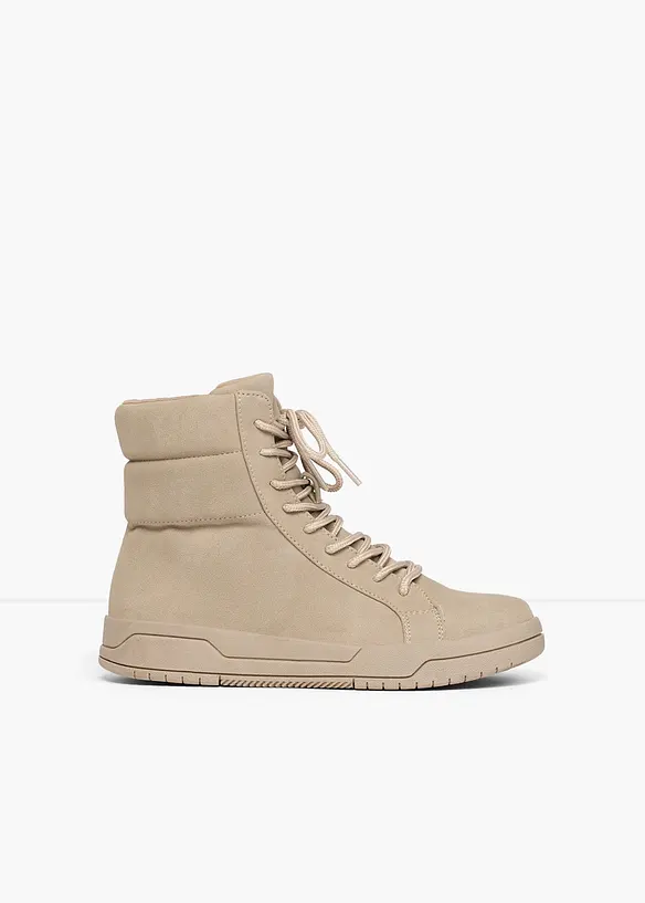 Boots lac&eacute;es &agrave; semelle crant&eacute;e, bonprix