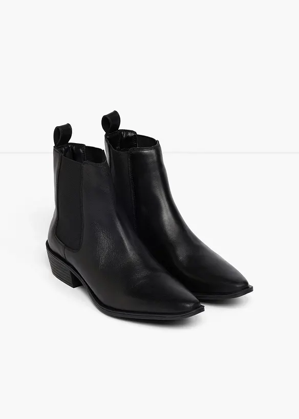 Bottines en cuir, bonprix