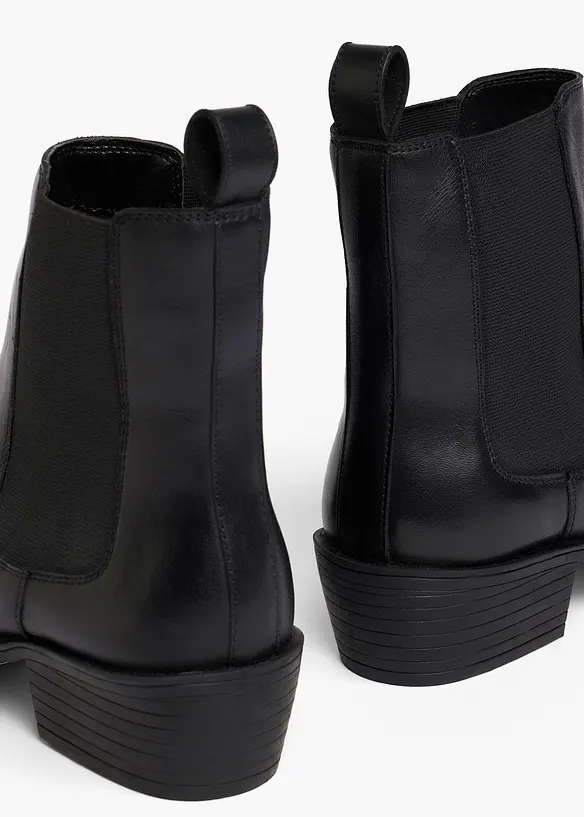 Bottines en cuir, bonprix