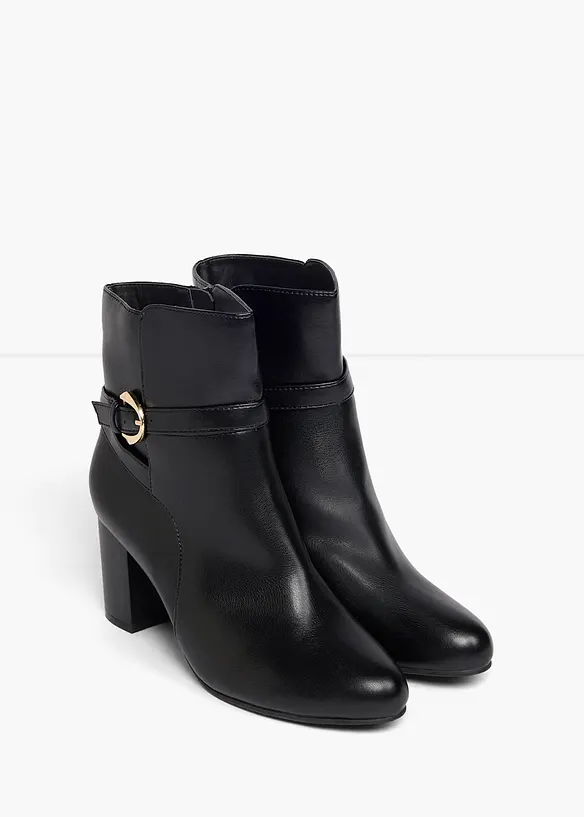 Bottines &agrave; talon bloc, bonprix