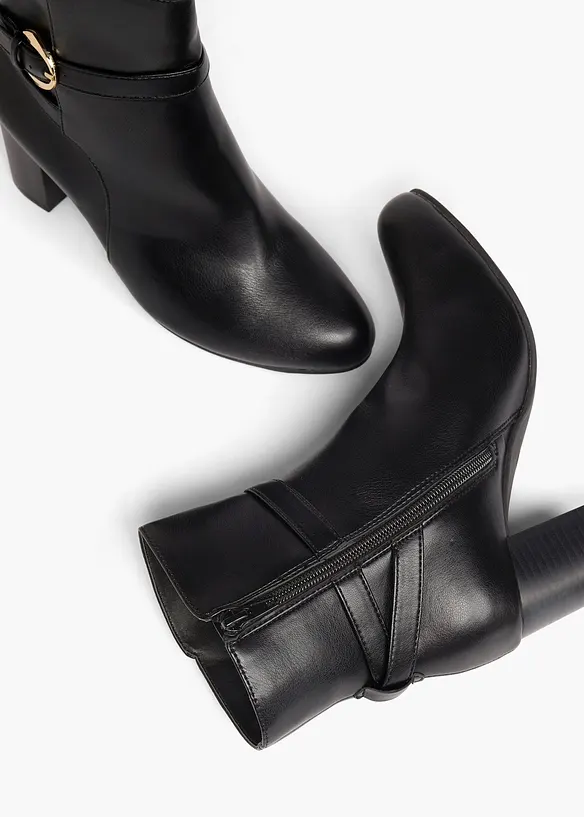 Bottines &agrave; talon bloc, bonprix
