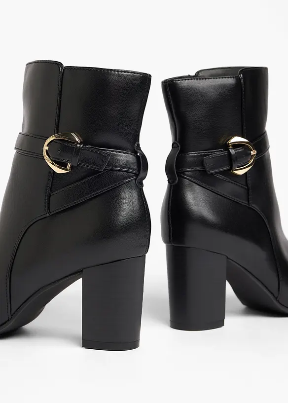 Bottines &agrave; talon bloc, bonprix